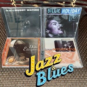 👛 (ANY 4/$20) CD Jazz & Blues CD Collection Muddy/Billie/Duke/Louis